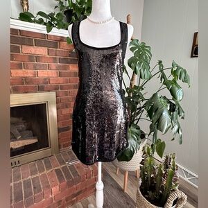 🔥bebe black sequins dress